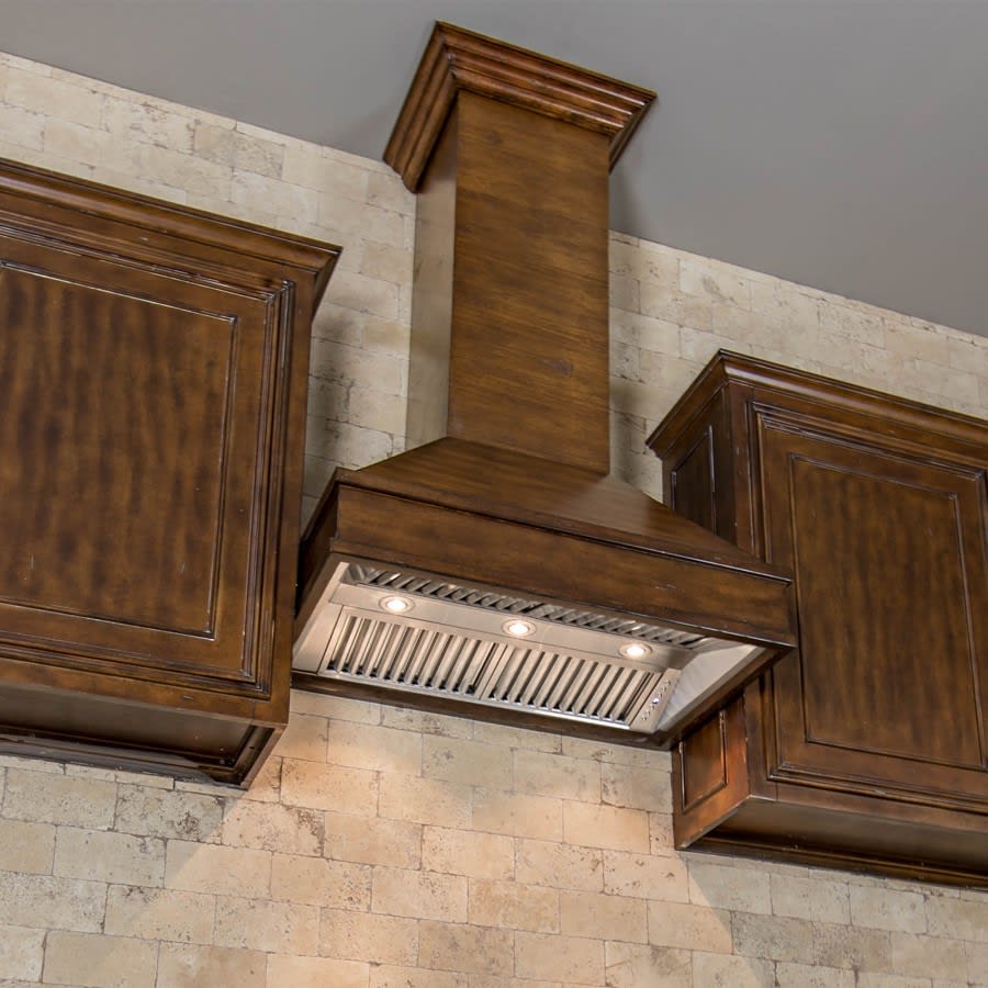 ZLINE 329WHRD30 30 Inch Designer Series Wooden Wall Mount Range Hood in