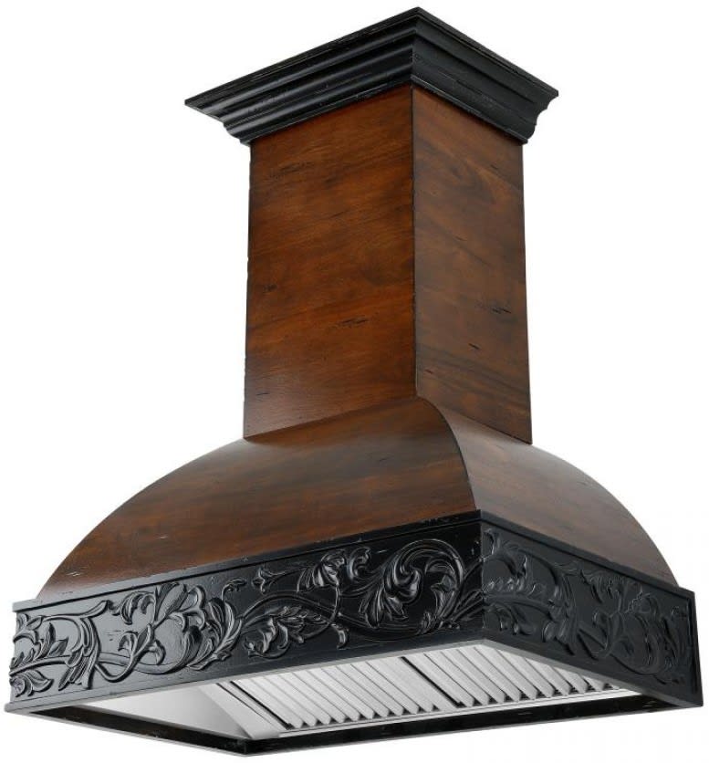 ZLINE 393ARRD48 48 Inch Wall Mounted Wooden Range Hood with 4Speed