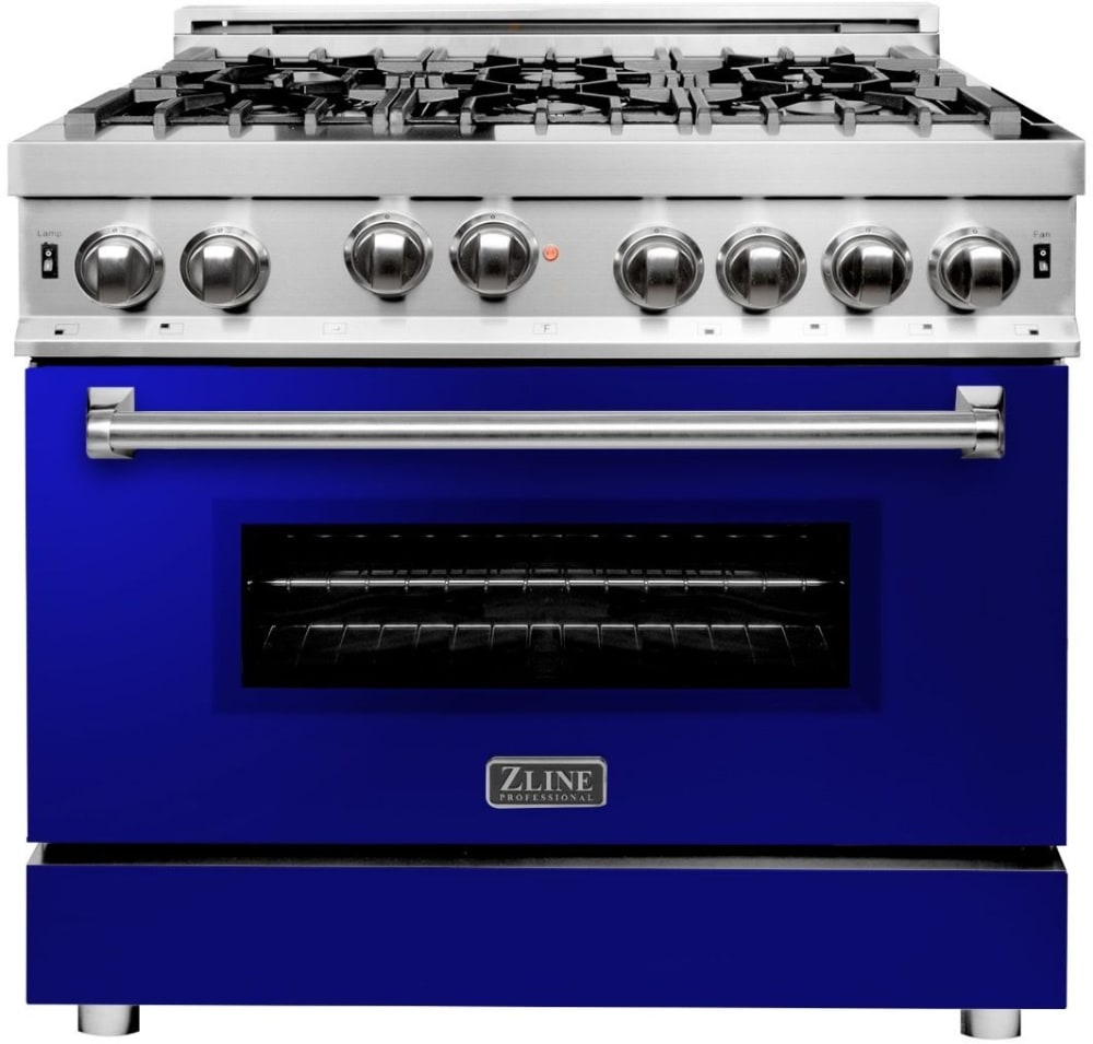 ZLINE RABG36 36 Inch Freestanding Dual Fuel Range with 6 Sealed Italian