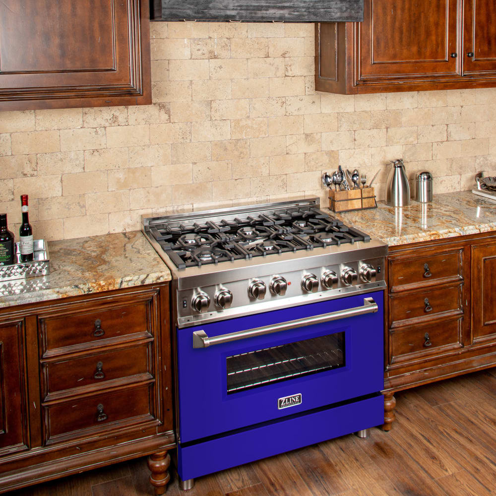 ZLINE RGBM36 36 Inch Freestanding Professional Gas Range with 6 Sealed
