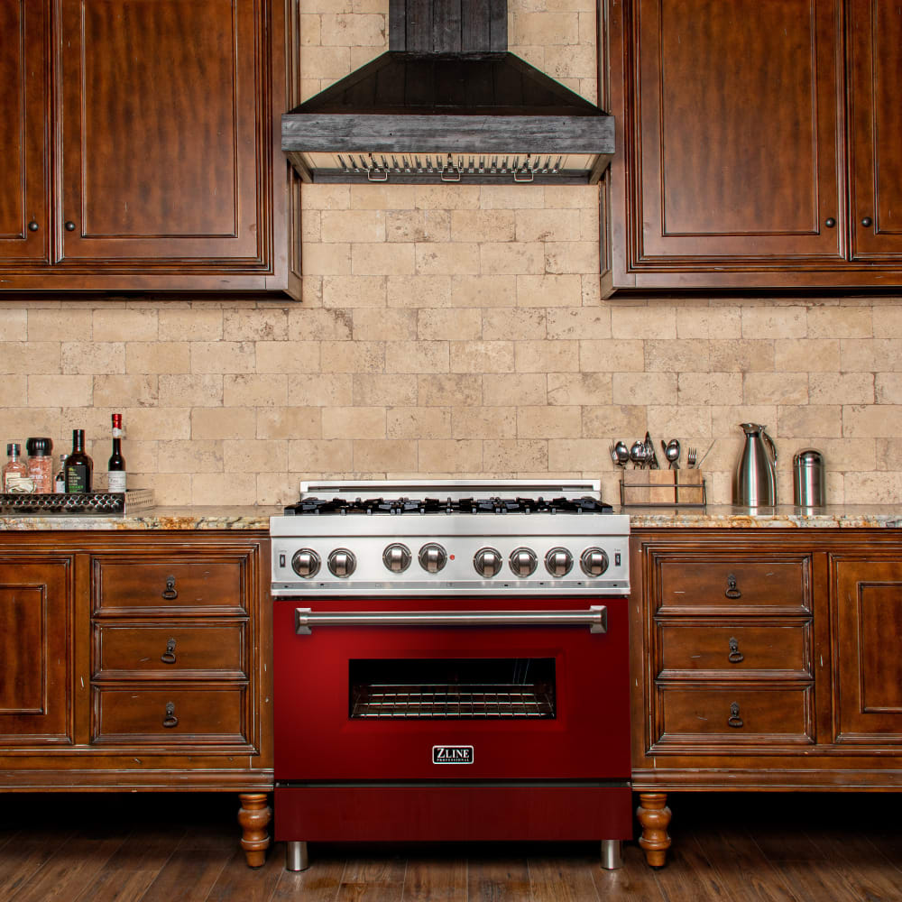 ZLINE RGRG36 36 Inch Freestanding Professional Gas Range with 6 Sealed