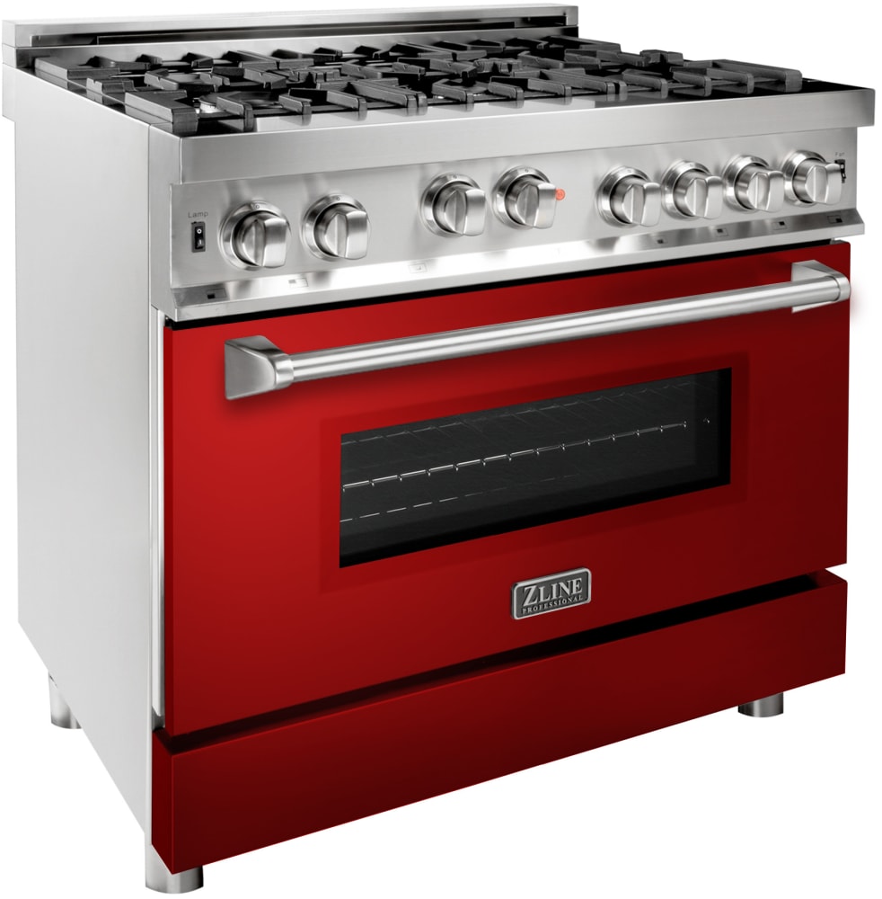 ZLINE RGRG36 36 Inch Freestanding Professional Gas Range with 6 Sealed