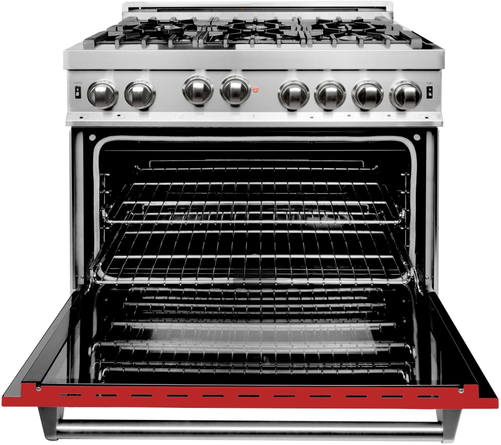ZLINE RGRM36 36 Inch Freestanding Professional Gas Range with 6 Sealed