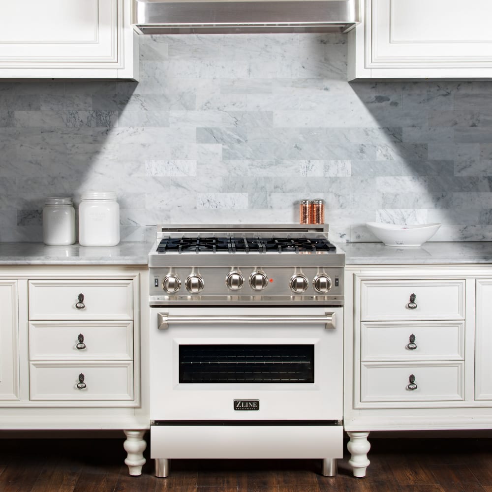 ZLINE RGWM30 30 Inch Gas Range with 4.0 cu. ft. Oven, 4 Italian Burners