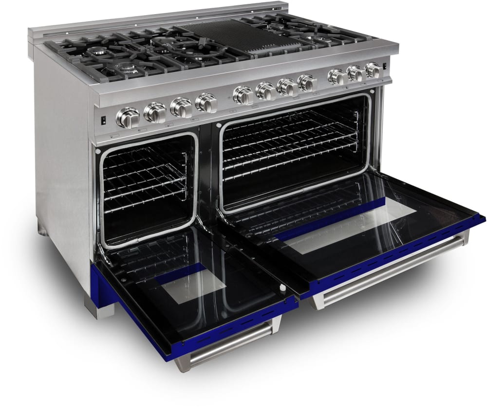 ZLINE RASBG48 48 Inch ProStyle Double Oven Dual Fuel Range with 7