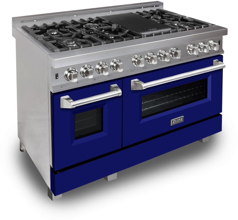 ZLINE RASBM48 48 Inch ProStyle Double Oven Dual Fuel Range with 7