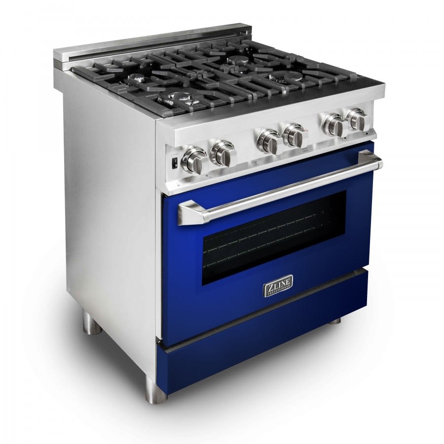ZLINE RABG30 30 Inch Freestanding Professional Dual Fuel Range with 4