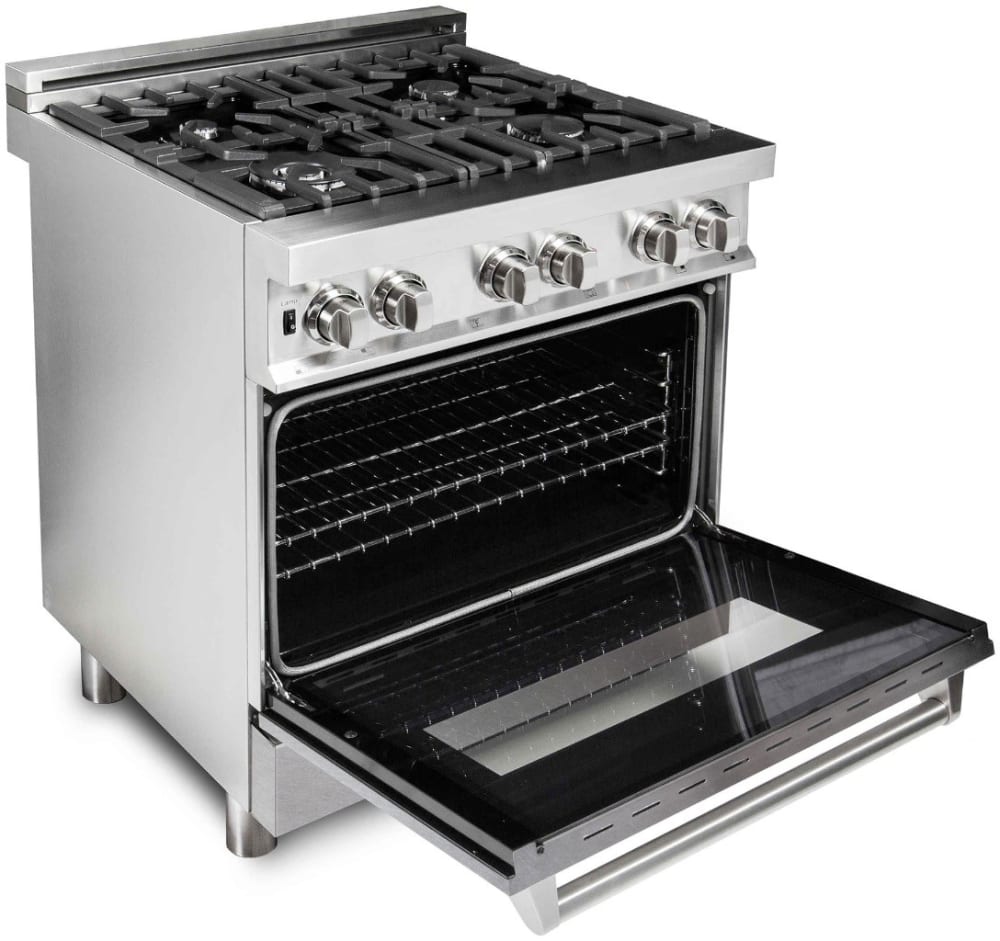ZLINE RASN30 30 Inch Freestanding Professional Dual Fuel Range with 4