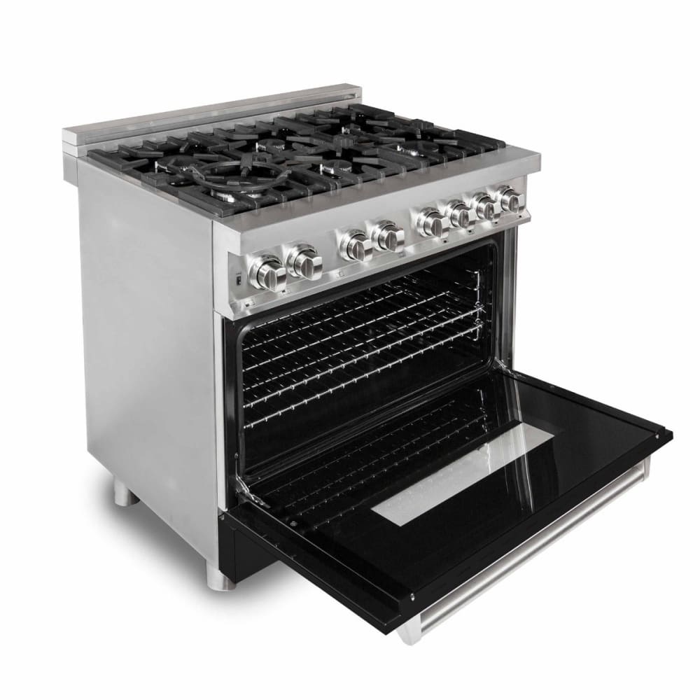 ZLINE RABLM36 36 Inch Freestanding Dual Fuel Range with 6 Sealed