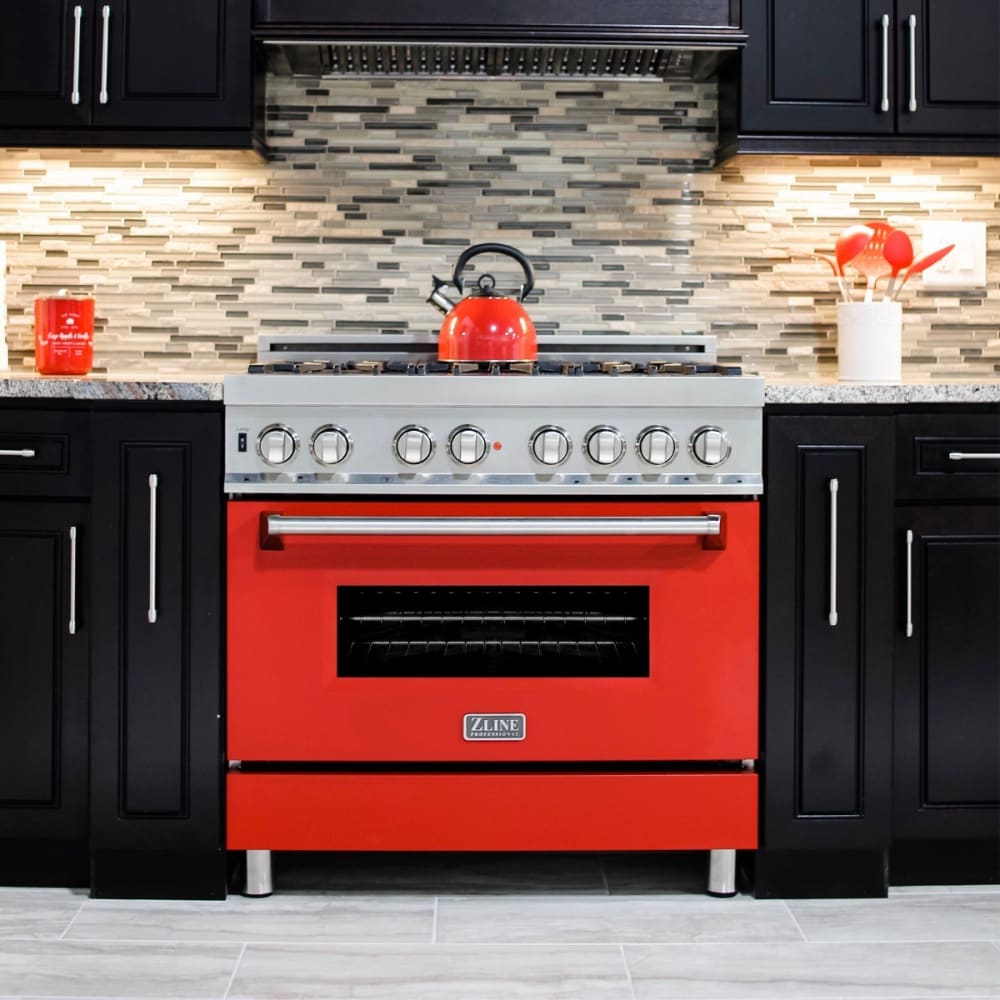 ZLINE RARM36 36 Inch Freestanding Dual Fuel Range with 6 Sealed Italian