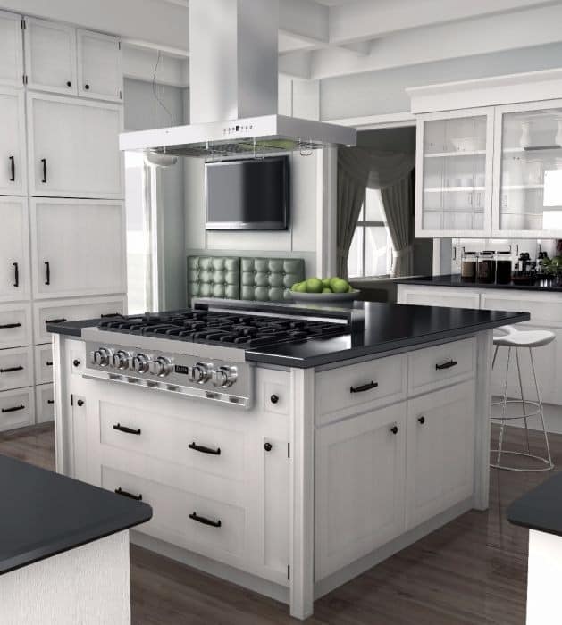 ZLINE KE2I42 42 Inch Island Range Hood with 400 CFM Motor, Stainless