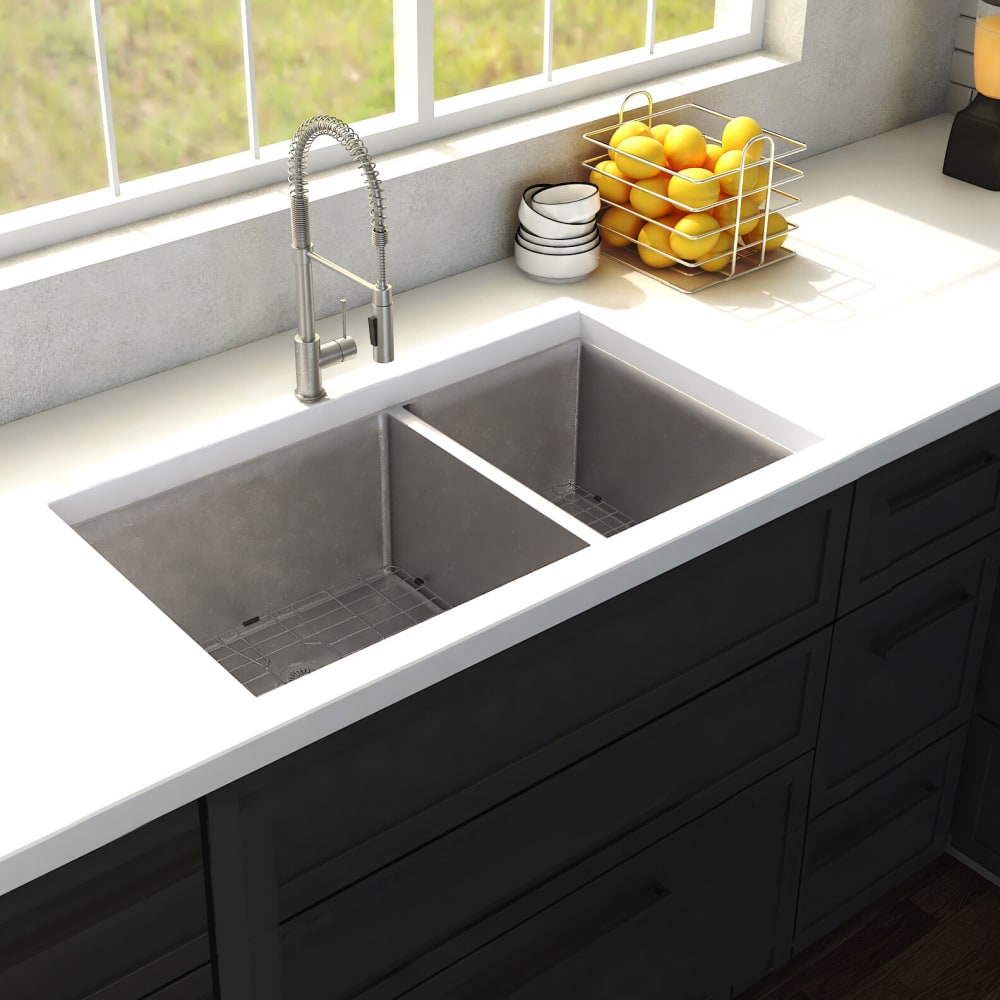 ZLINE SR60D36 36 Inch Double Bowl Sink with Industrial Grade