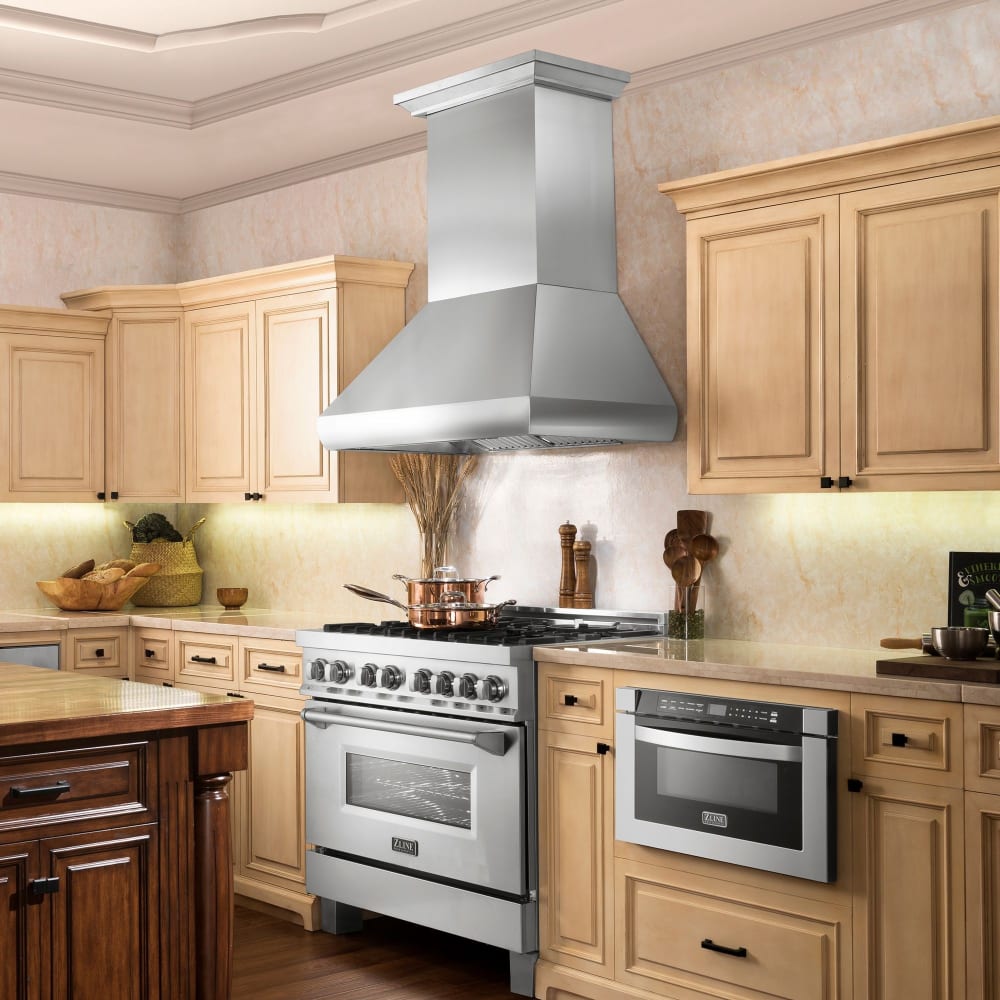 ZLINE 68730448 Outdoor Wall Mount Range Hood with 700 CFM Motor, 4