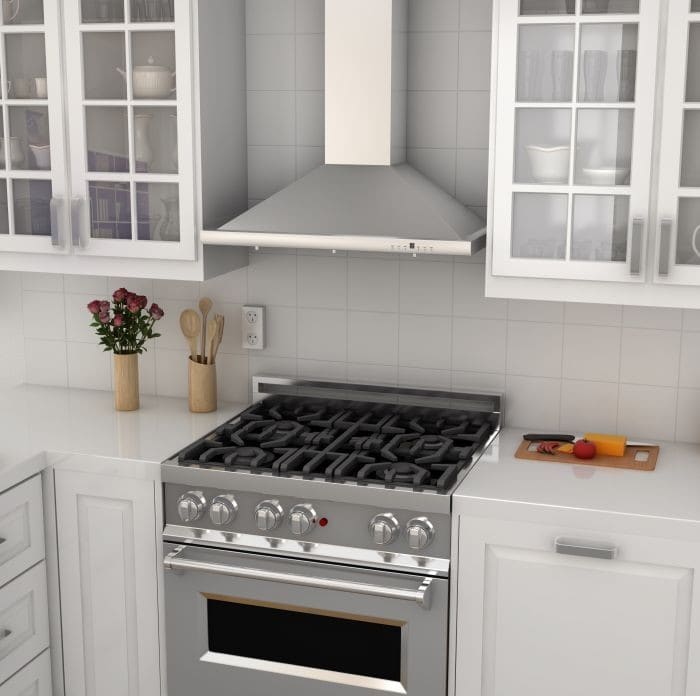 Zline Kb42 42 Inch Wall Range Hood With 760 Cfm Motor Stainless Zline Kb42 42 Inch Wall Range Hood With 760 Cfm Motor Stainless Steel Baffle Filters Directional Led Lighting 4 Sd Settings And Delay Shutoff