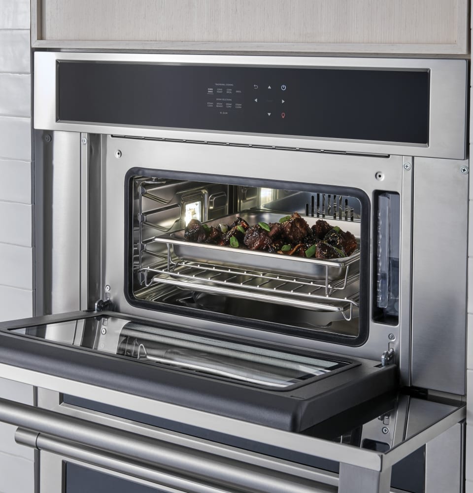 Monogram ZMB9032SNSS 30 Inch Single Steam Electric Wall Oven with 1.3