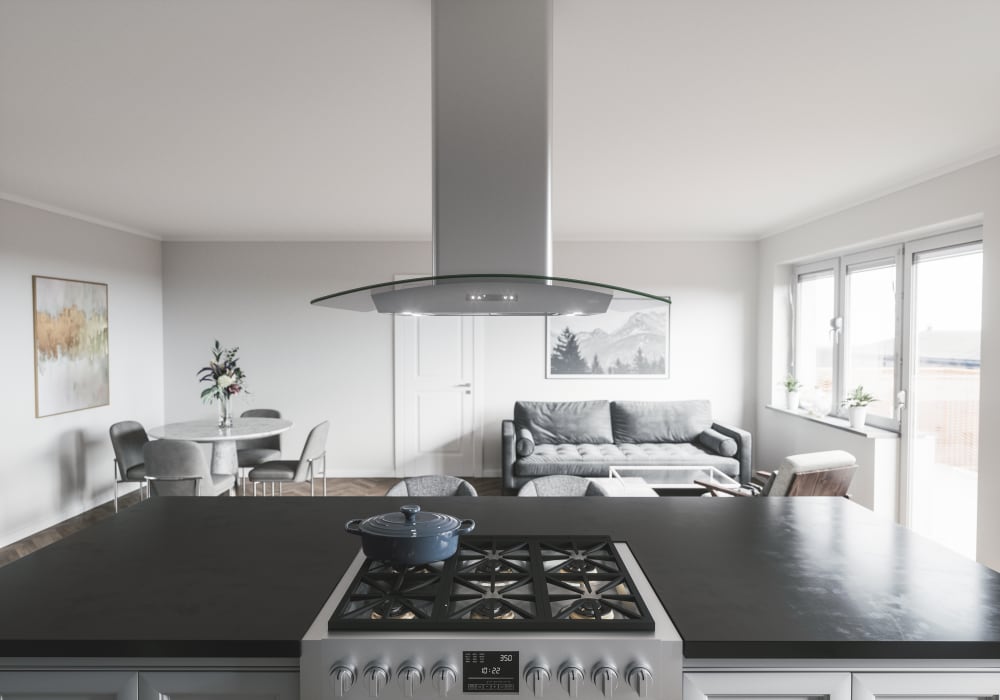 Zephyr ZMLE42CG Milano 42 Inch Island Mount Smart Range Hood