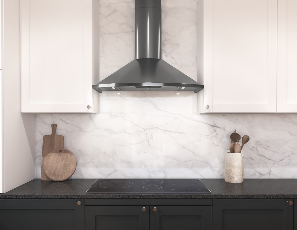 Zephyr ZSAM90FBS 36 Inch Wall Mount Range Hood with 5-Speed
