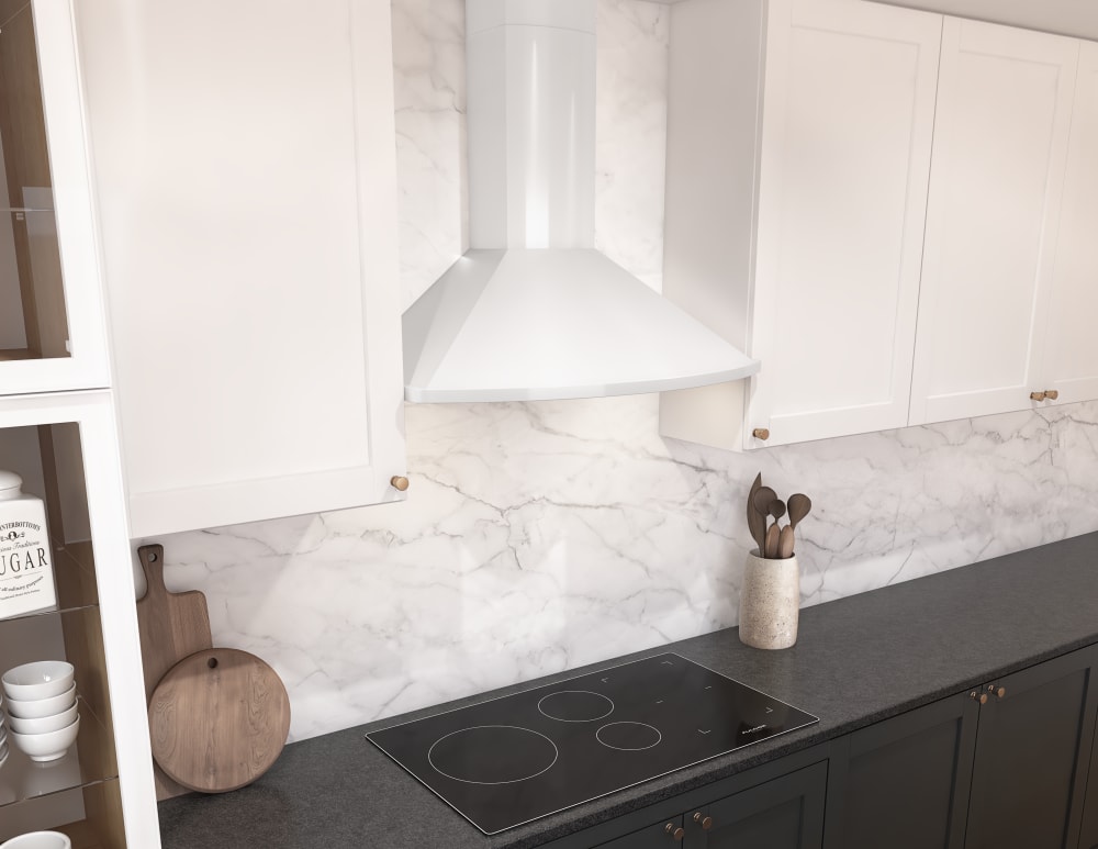 Zephyr ZSAE30FW 30 Inch Wall Mount Range Hood with 5-Speed