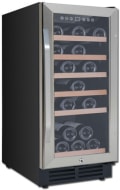 Avanti Wc1500dss 15 Inch Built In Wine Cooler With 30 Bottle Capacity Digital Control Panel 5 Slide Out Shelves Interior Led Lighting And Security Lock