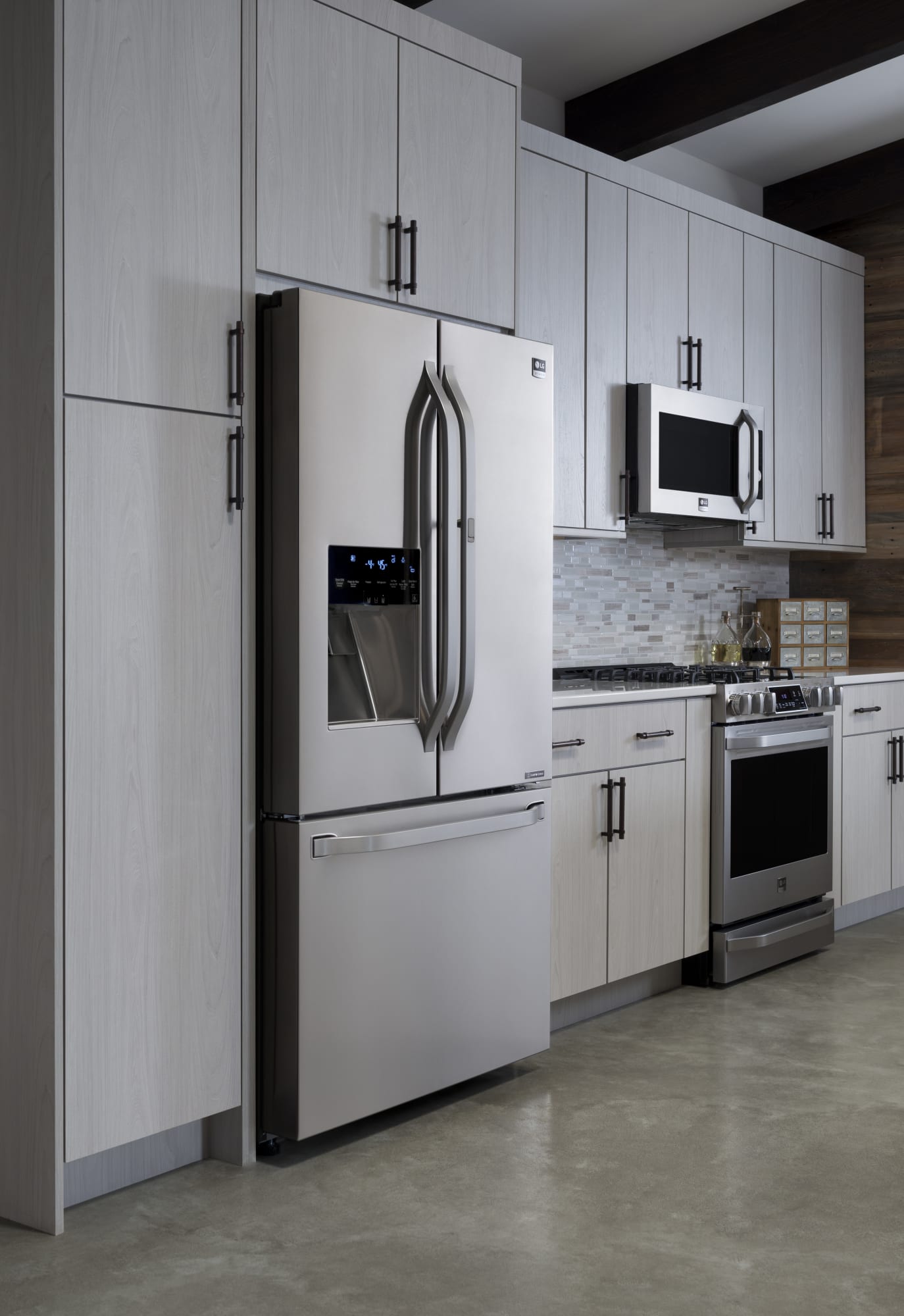 LG LSFXC2476S 36 Inch Counter Depth French Door Refrigerator with 23.5