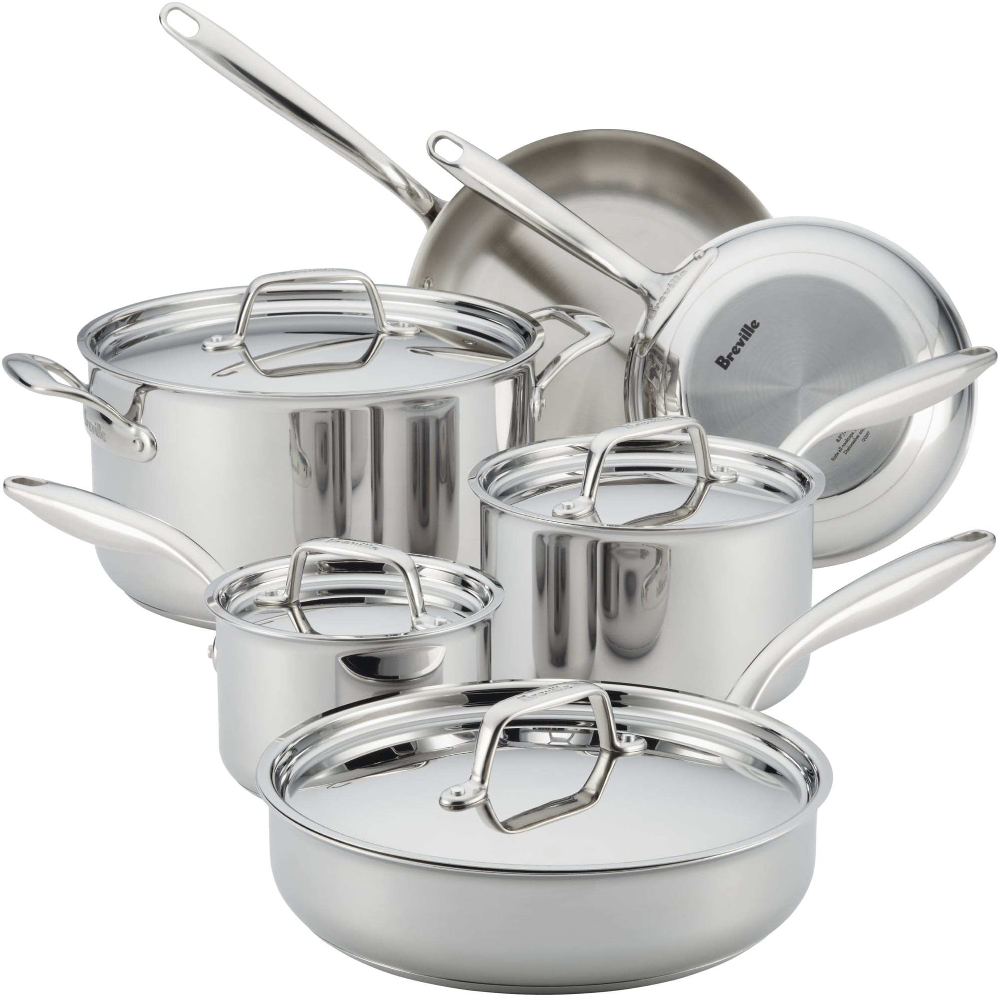Breville 32064 Thermal Pro™ Clad Stainless Steel Cookware Set with Oven