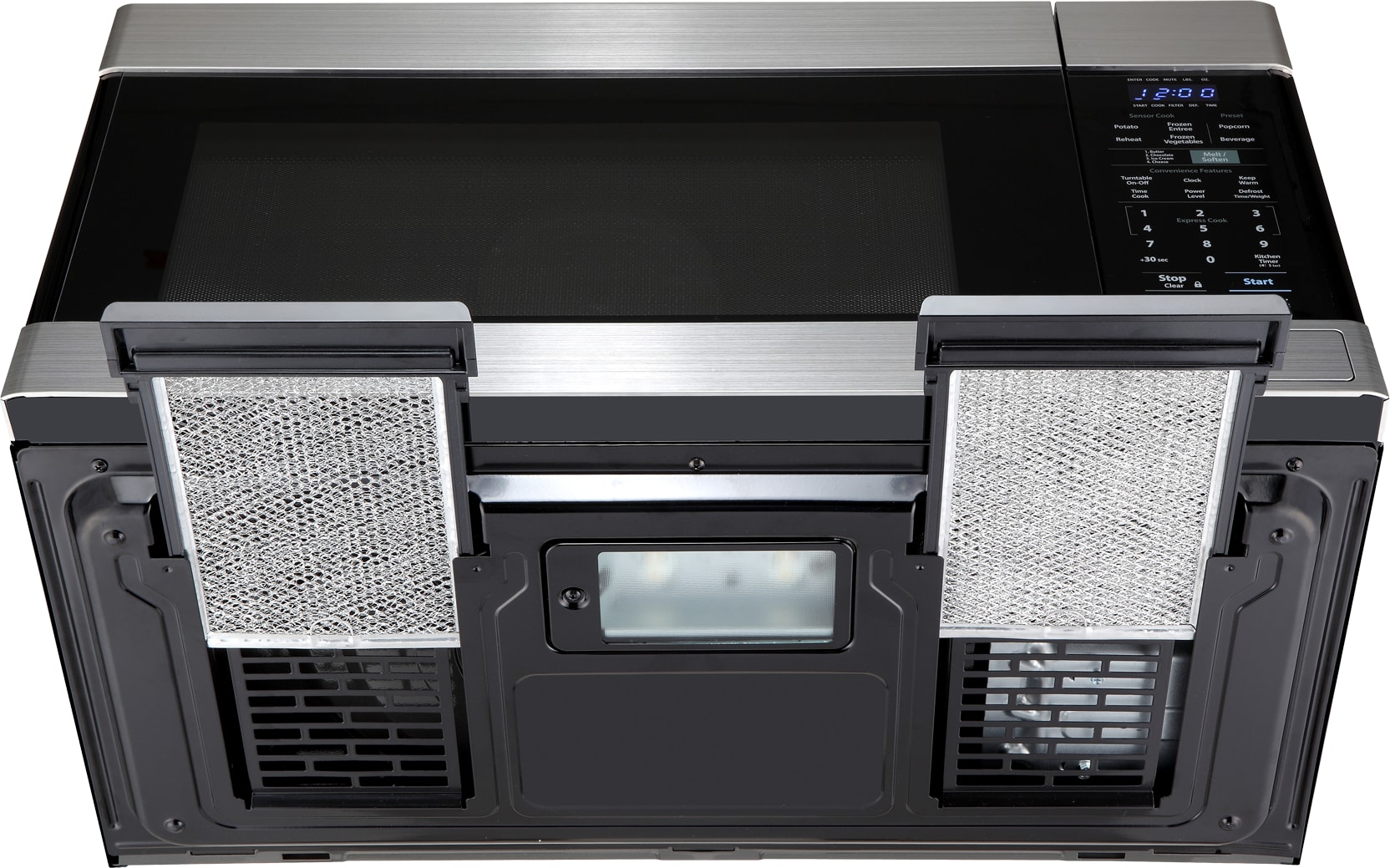 Sharp SMO1652DS 30 Inch Over the Range Microwave with Chrome Grill Rack