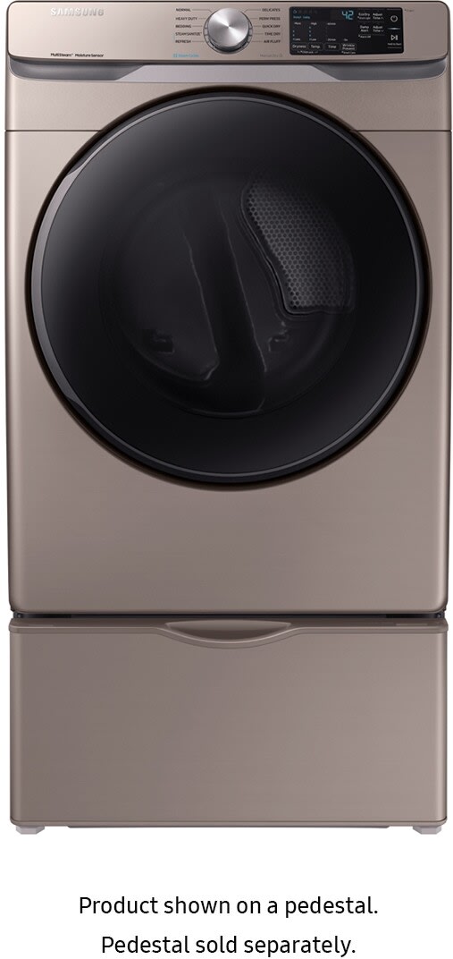 Samsung DVE45R6100C 27 Inch Electric Dryer with 7.5 Cu. Ft. Capacity