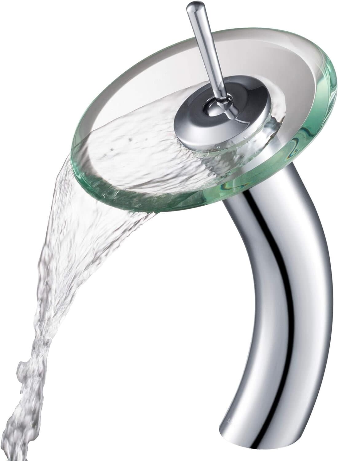 Kraus KGW1700CHCL Waterfall Single Handle Vessel Bathroom Faucet with