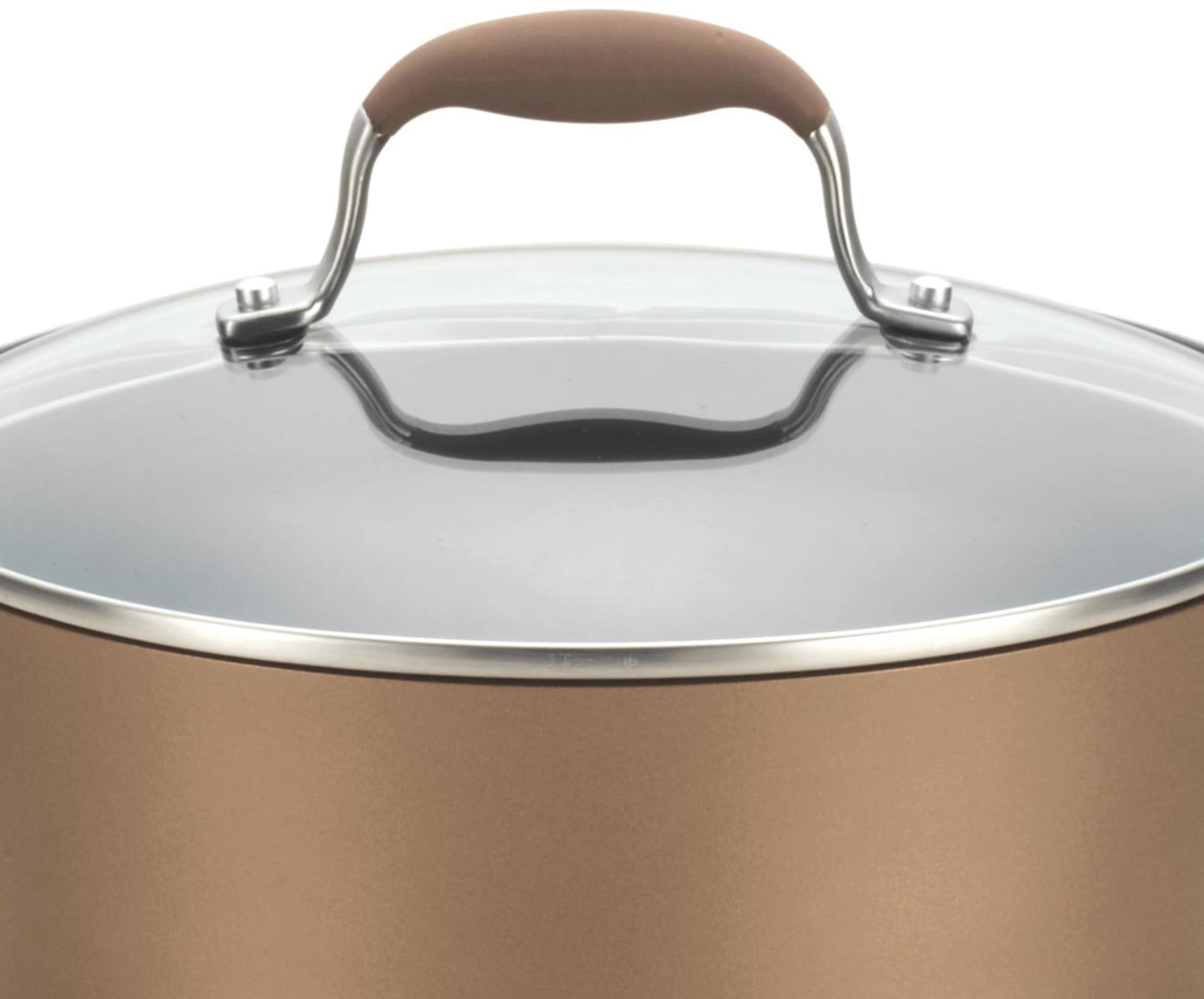 Anolon 84066 Advanced Bronze Nonstick Cookware Set with Oven Safety, SureGrip® Handles, Warp