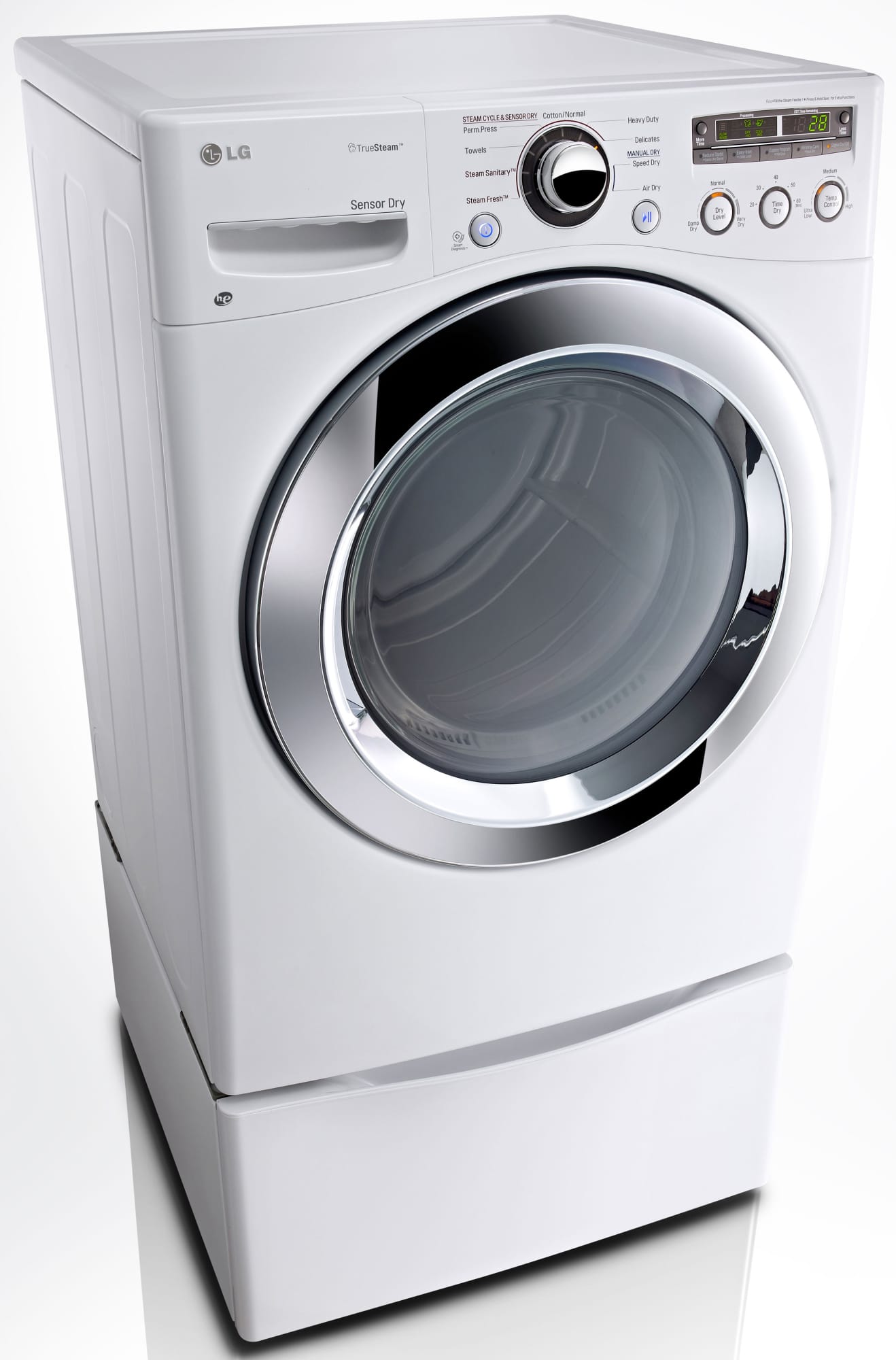 LG DLEX3250W 27 Inch FrontLoad Electric Dryer with 7.3 cu. ft