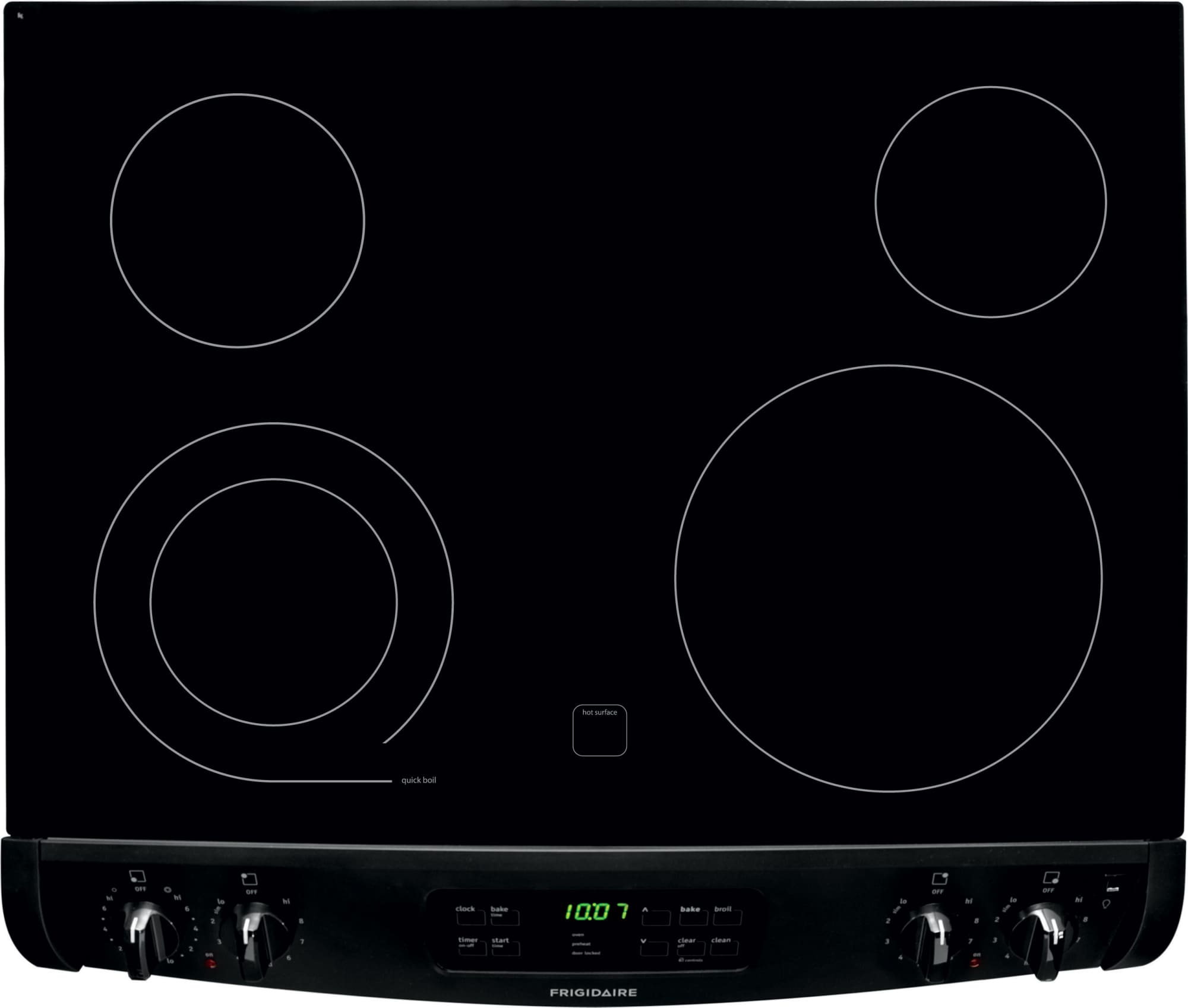 Frigidaire FFED3025PB 30 Inch Dropin Smoothtop Electric Range with