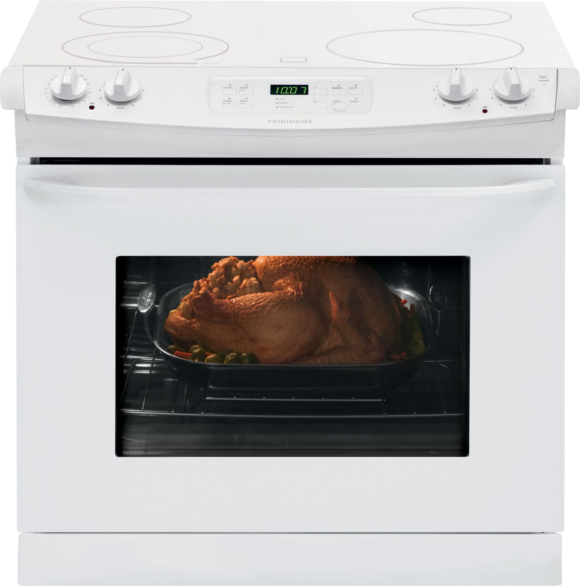 Frigidaire FFED3025PW 30 Inch Dropin Smoothtop Electric Range with