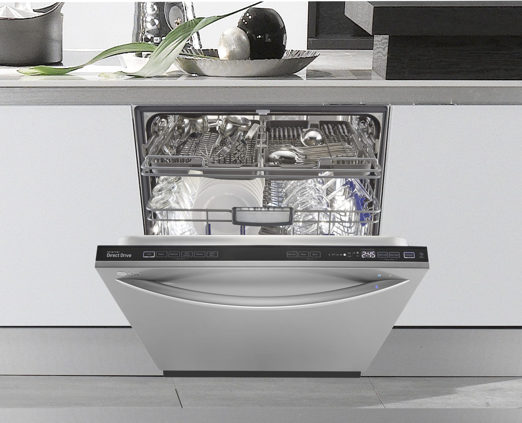 LG LDF7774ST Fully Integrated Dishwasher with SenseClean™, EasyRack