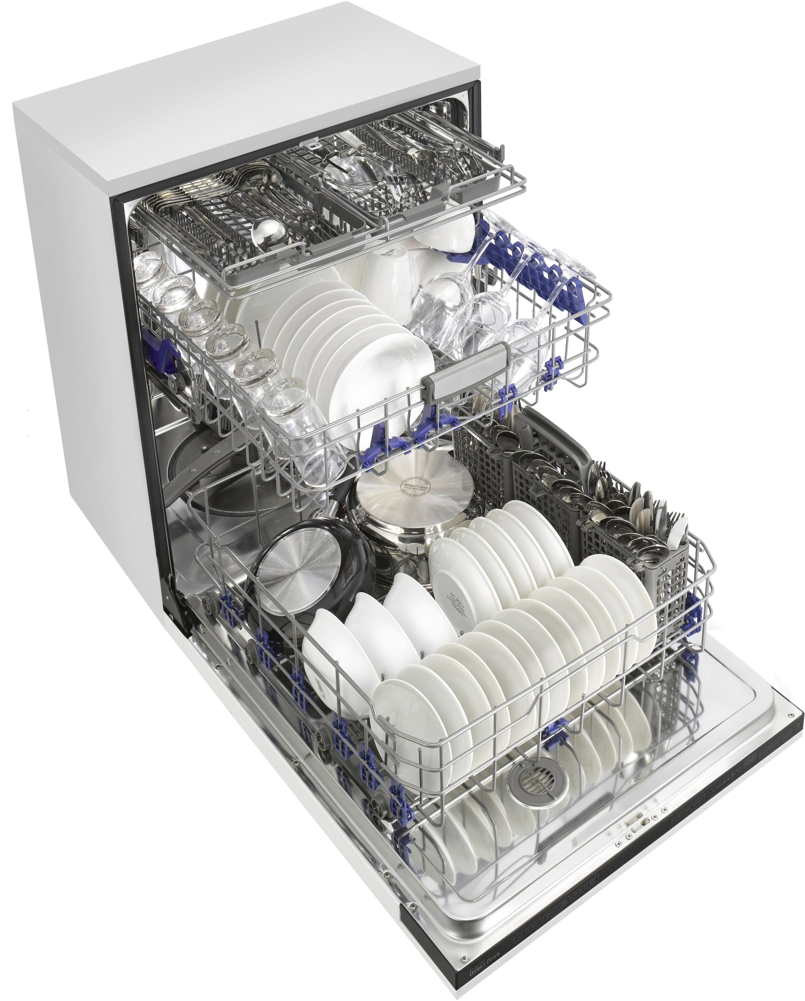 LG LDF7774WW Fully Integrated Dishwasher with SenseClean™, EasyRack