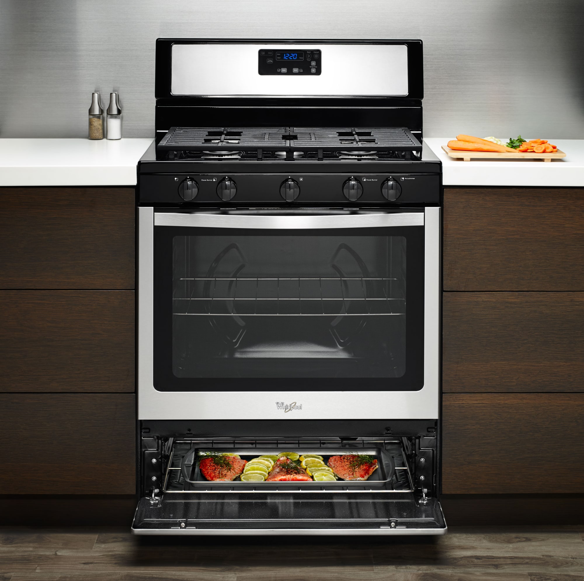 Whirlpool WFG505M0BS 30 Inch Freestanding Gas Range with 5 Sealed