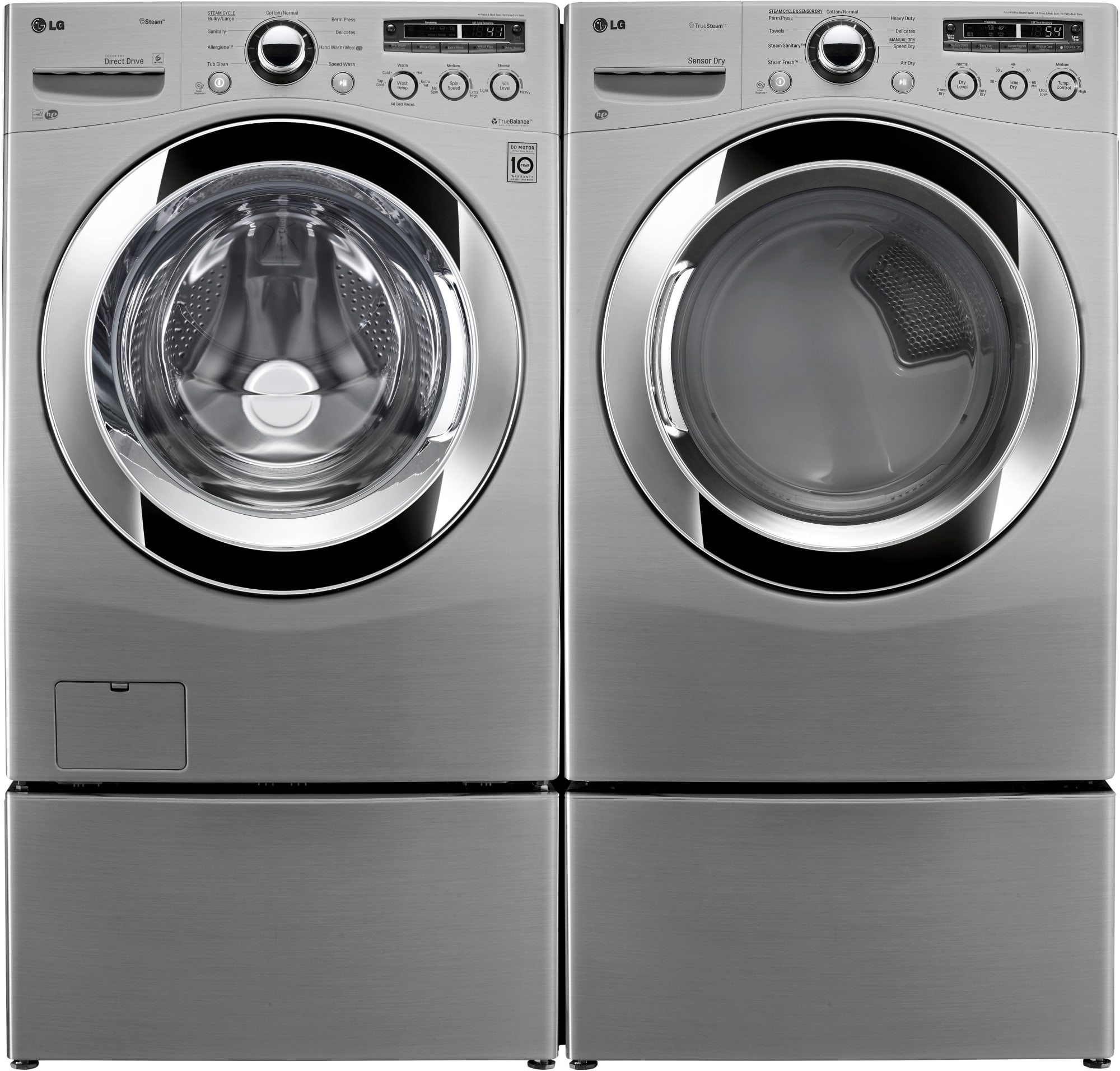 LG DLEX3250V 27 Inch Front-Load Electric Dryer with 7.3 cu. ft