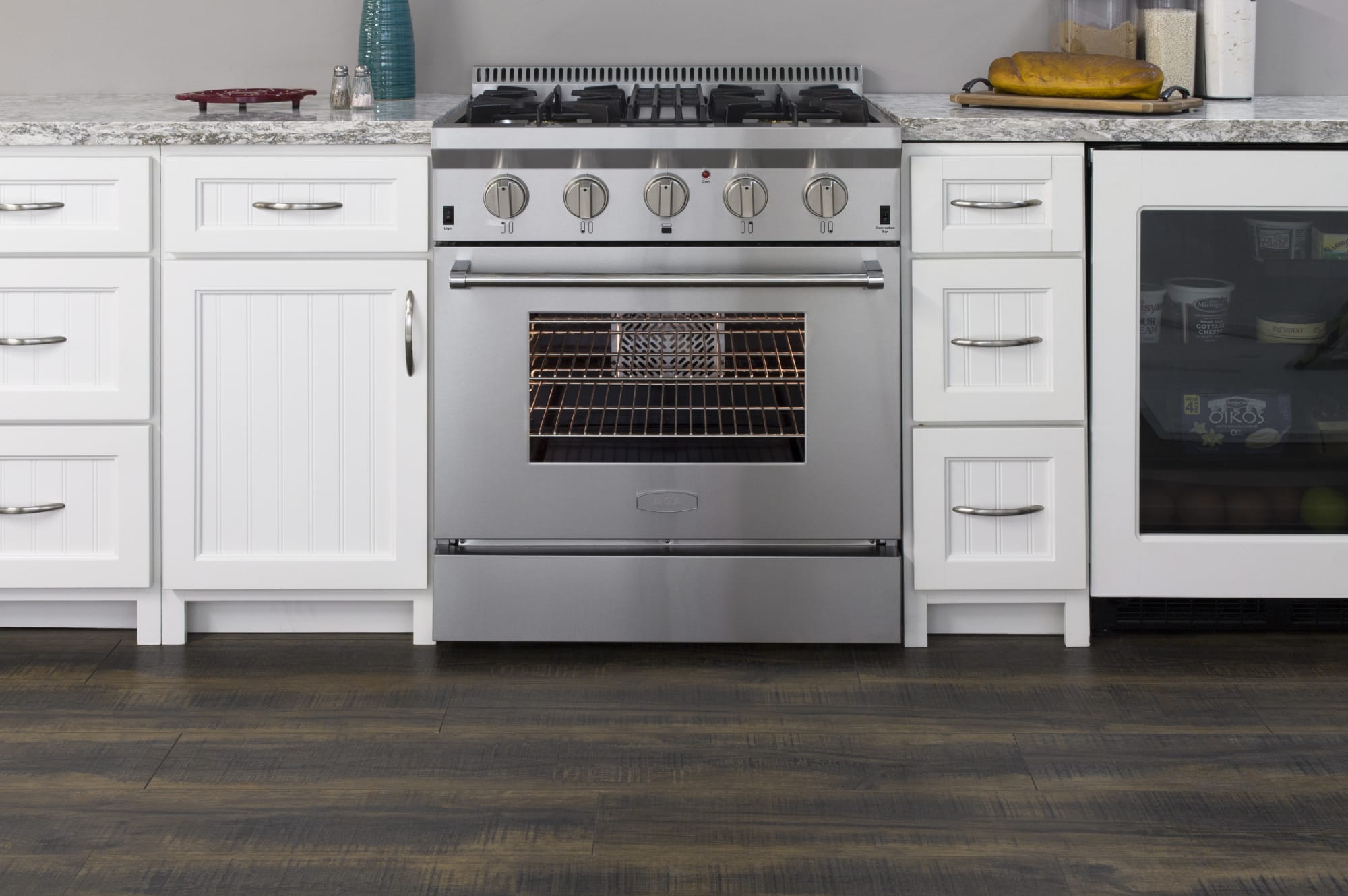 AGA APRO30DFSS 30 Inch Freestanding Dual Fuel Range with 4 Burners, 4.2 cu. ft. Capacity