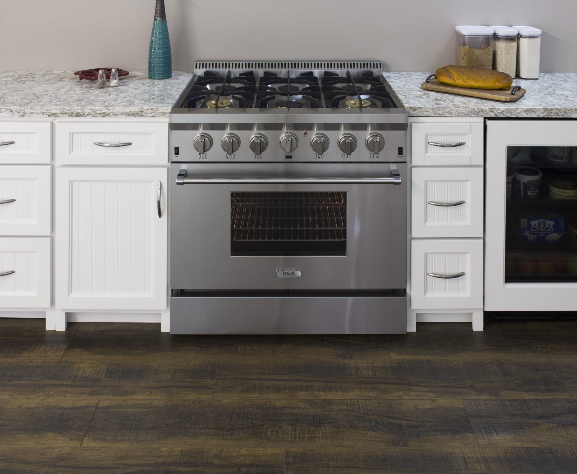 AGA APRO36DFSS 36 Inch Freestanding Dual Fuel Range with RapidBake