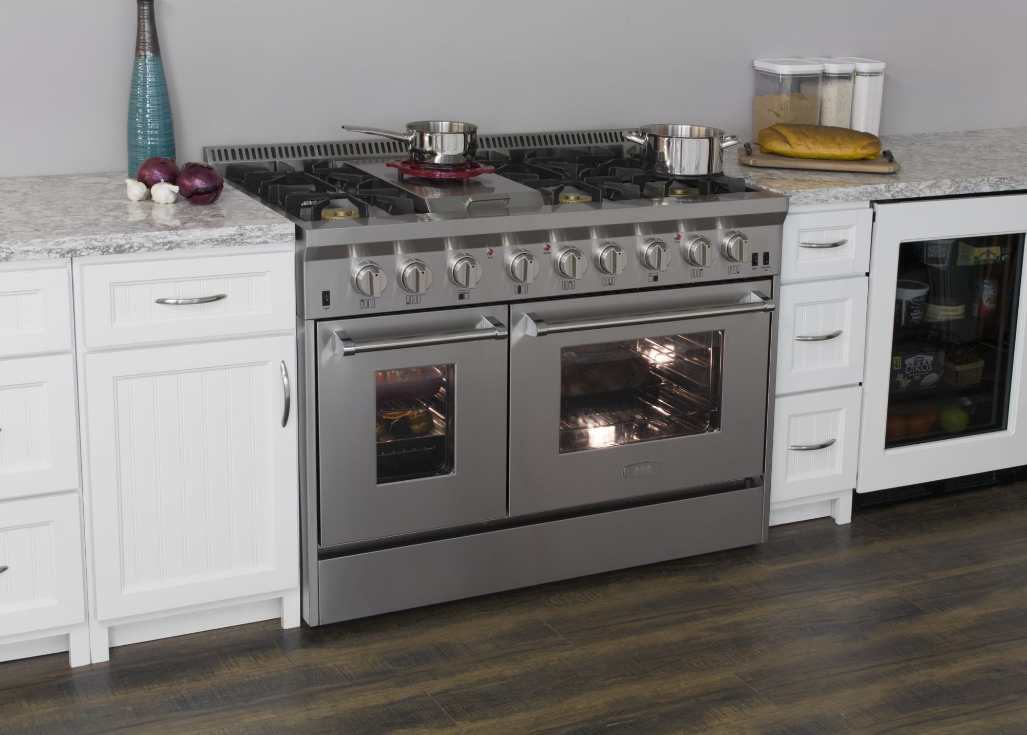 AGA APRO48AGSS 48 Inch Freestanding Gas Range with Convection, Infrared