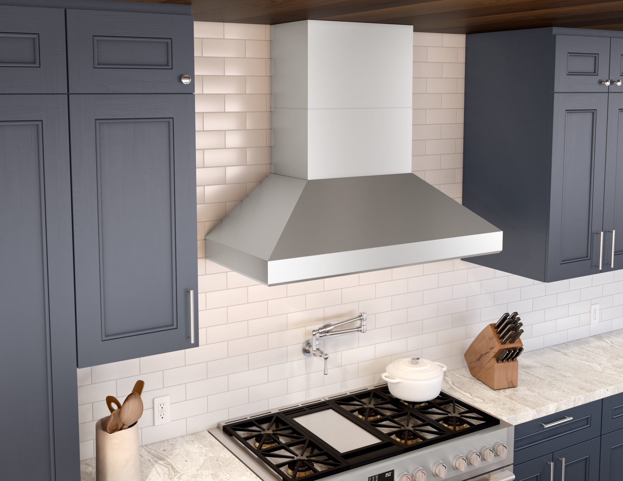 Zephyr AK7636BS Wall Mount Range Hood with 6-Speed 750 CFM Blower
