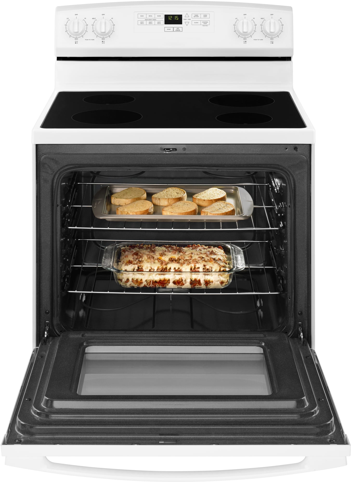 Amana AER6303MFW 30 Inch Electric Range with 4 Radiant Heating Elements