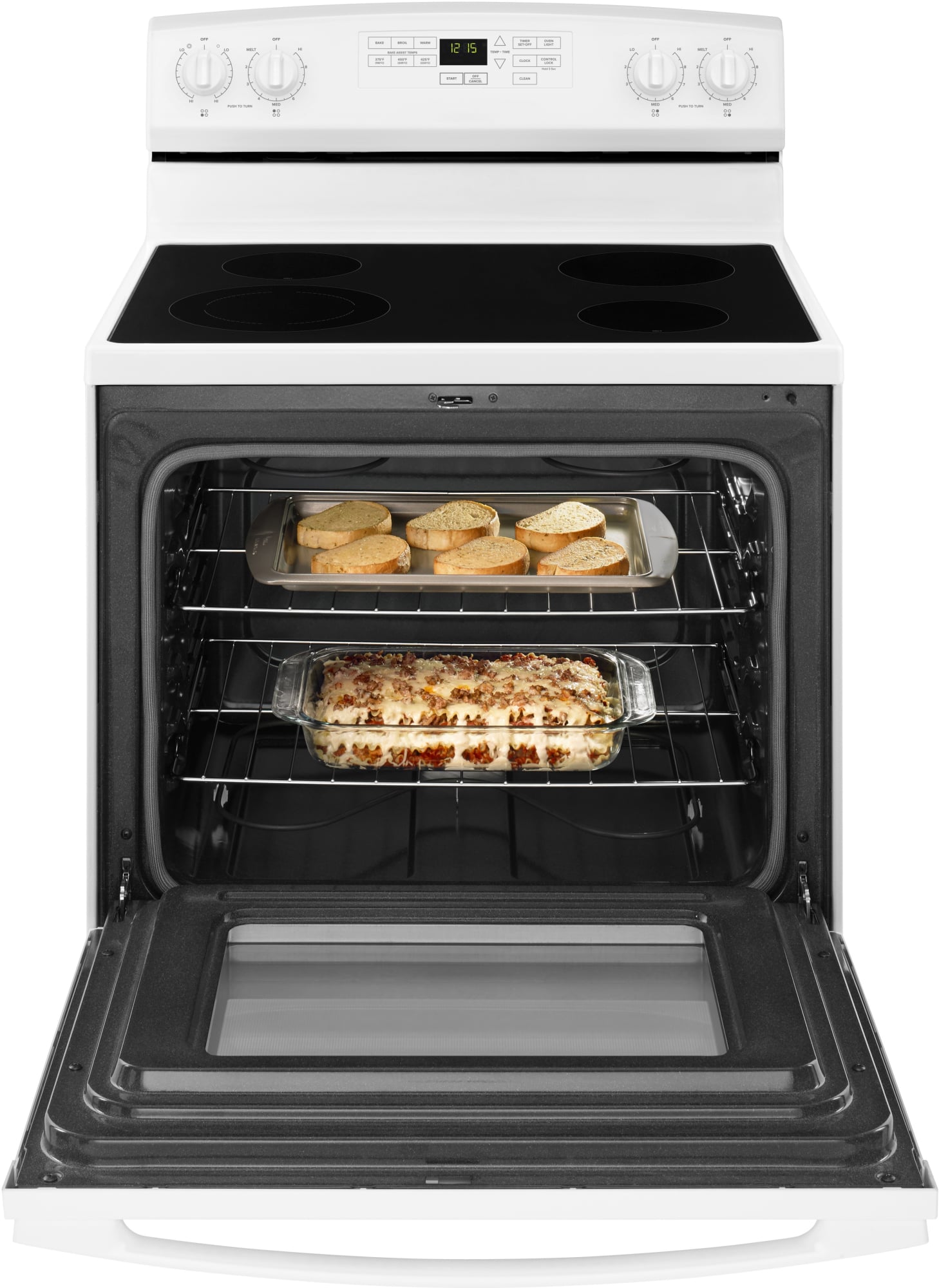 Amana AER6603SFW 30 Inch Electric Range with 4 Radiant Heating Elements, 4.8 cu. ft. Capacity