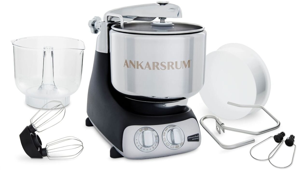 Ankarsrum AKM6230BC 7 Liter Stainless Steel Mixer with Speed Sensor