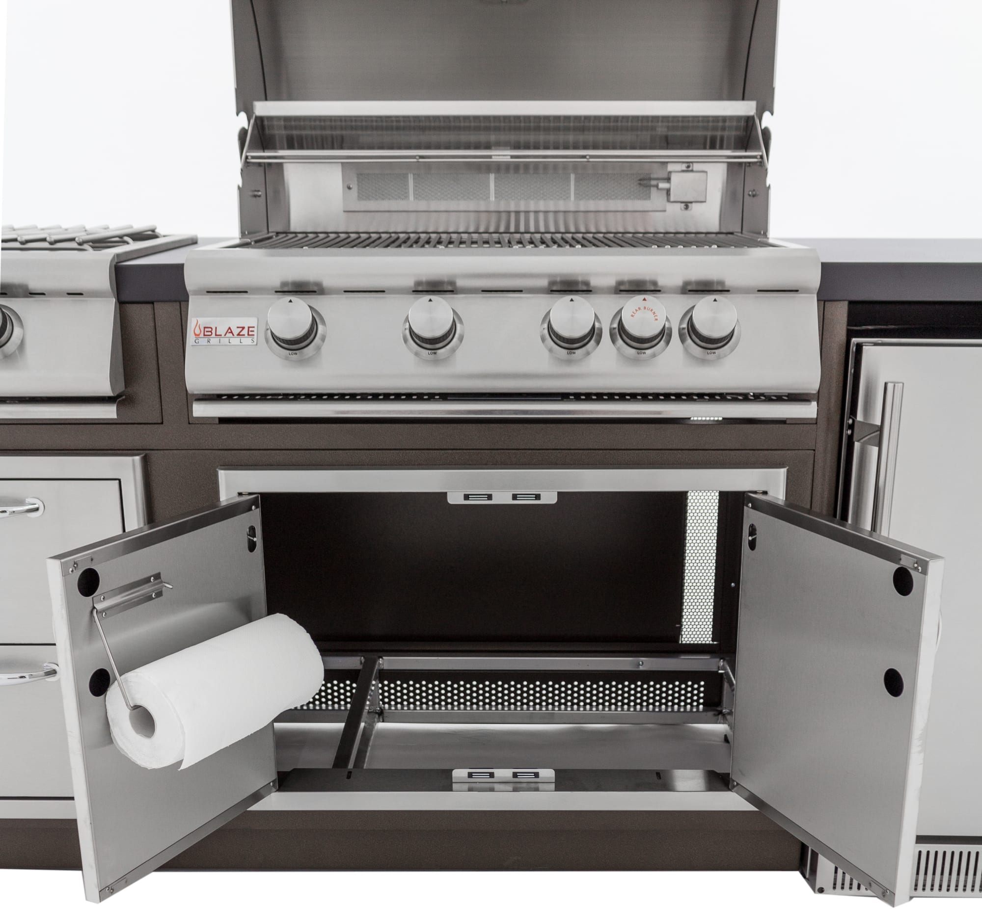 s Professional Gas Grill Stainless Steel Island Blaze Grill