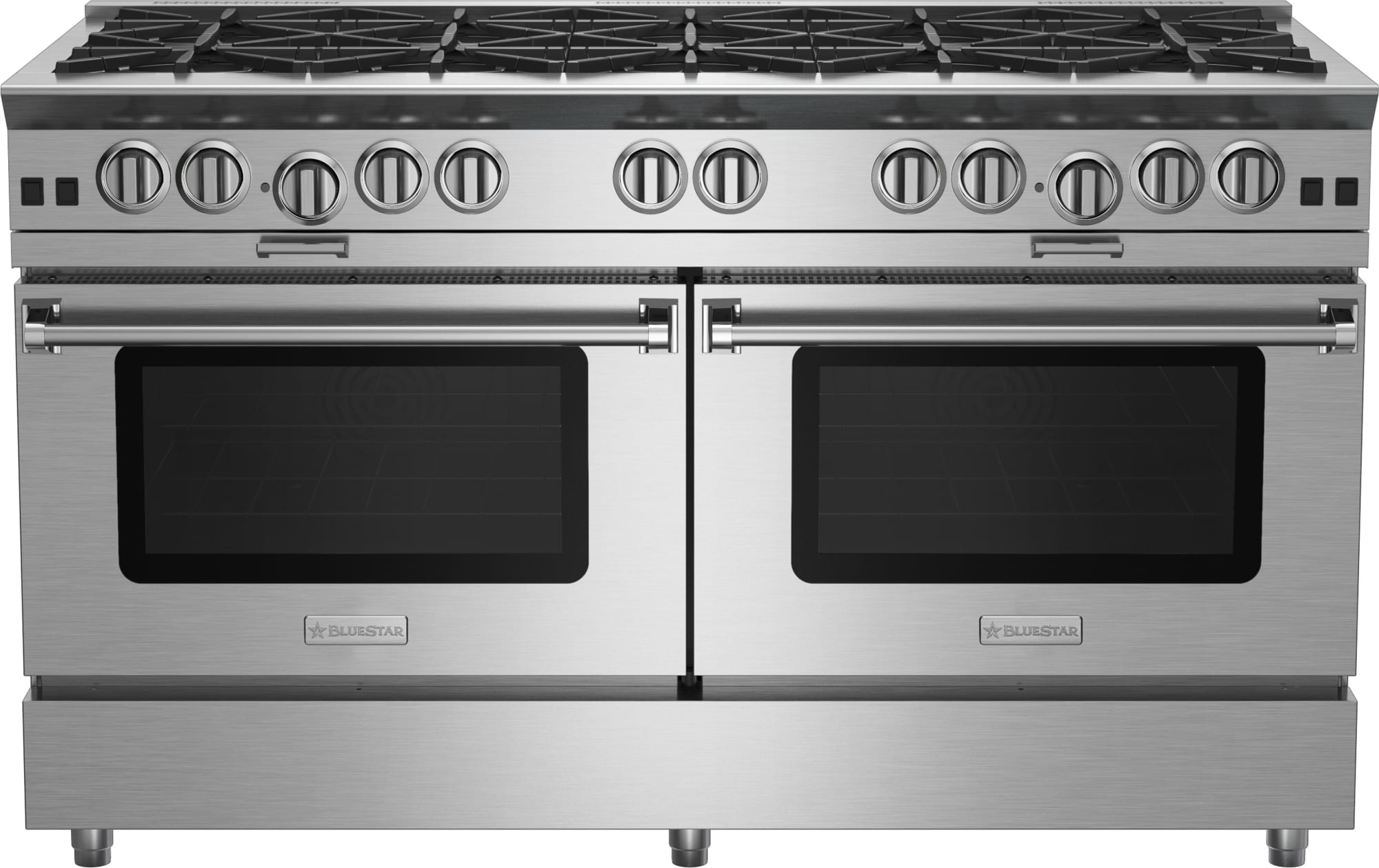 BlueStar BSP6010B 60 Inch Freestanding Professional Gas Range with 10 Open Burners, Double Oven