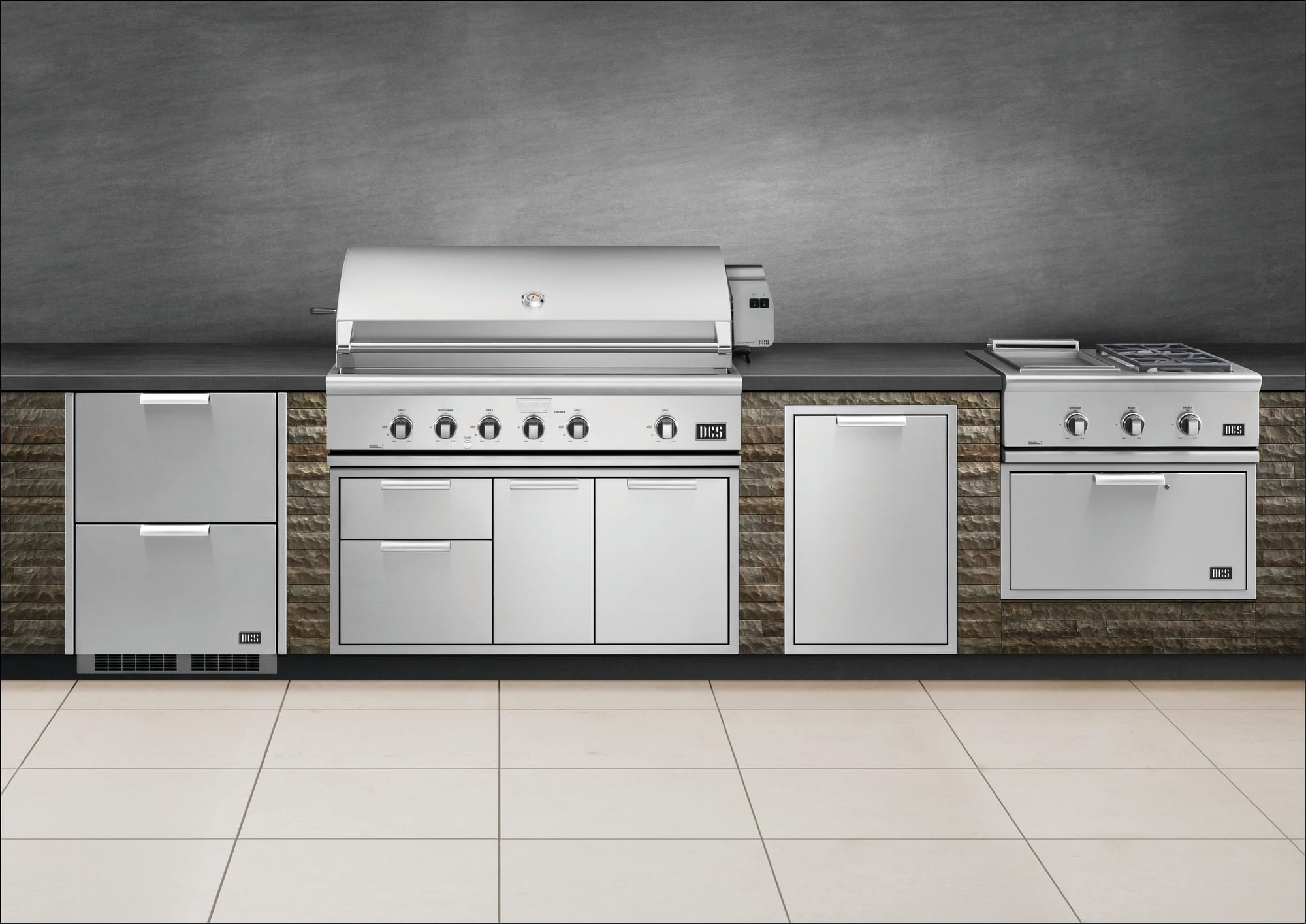 DCS DCSOSFS004 48 Inch BuiltIn Natural Gas Full Outdoor Package with