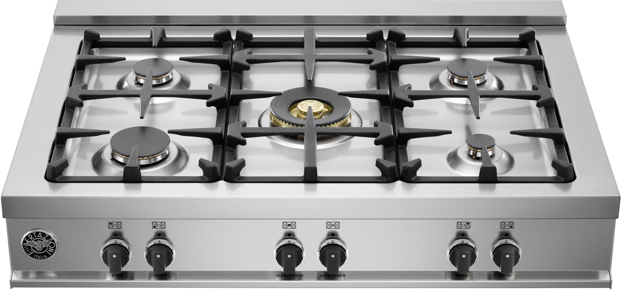 Bertazzoni CB36M500X 36 Inch Gas Rangetop with 5 Sealed Burners, 18,000