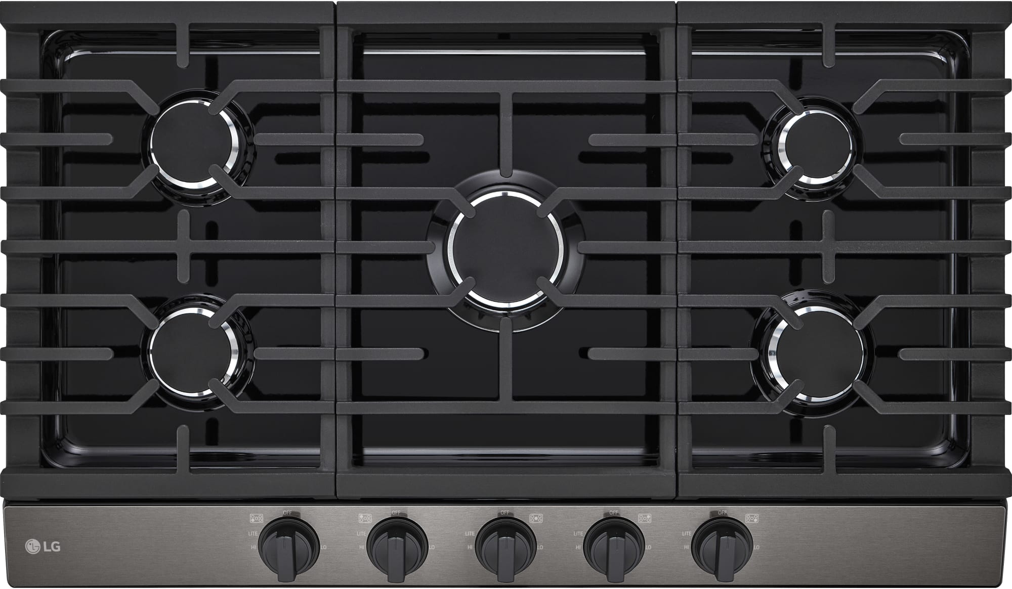 LG CBGJ3623D 36 Inch Gas Cooktop with 5 Sealed Burners, 22K BTU