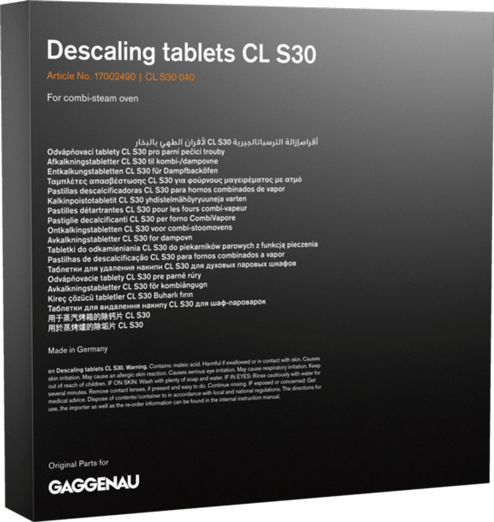 Gaggenau CLS30040 Descaling Tablets, Set of 4