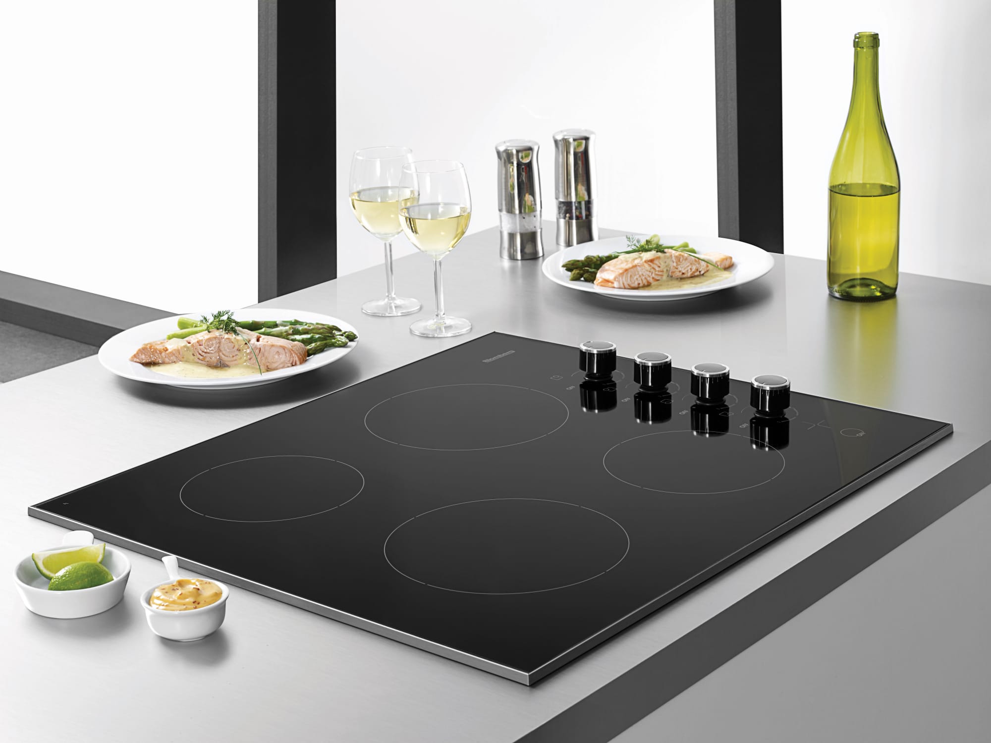 Blomberg CTE24402 24 Inch Electric Cooktop with 4 Elements, Glass Ceramic Surface, Vitroceramic